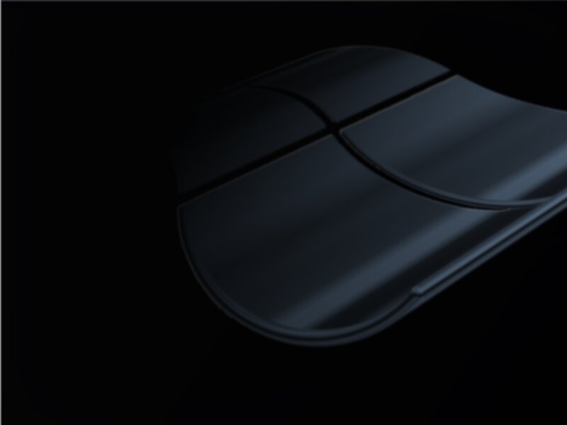 Windows Logo on Black — Minimalist, 3d Render