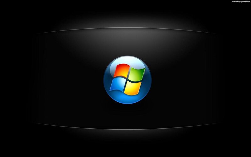 Windows Logo on Black — Minimalist