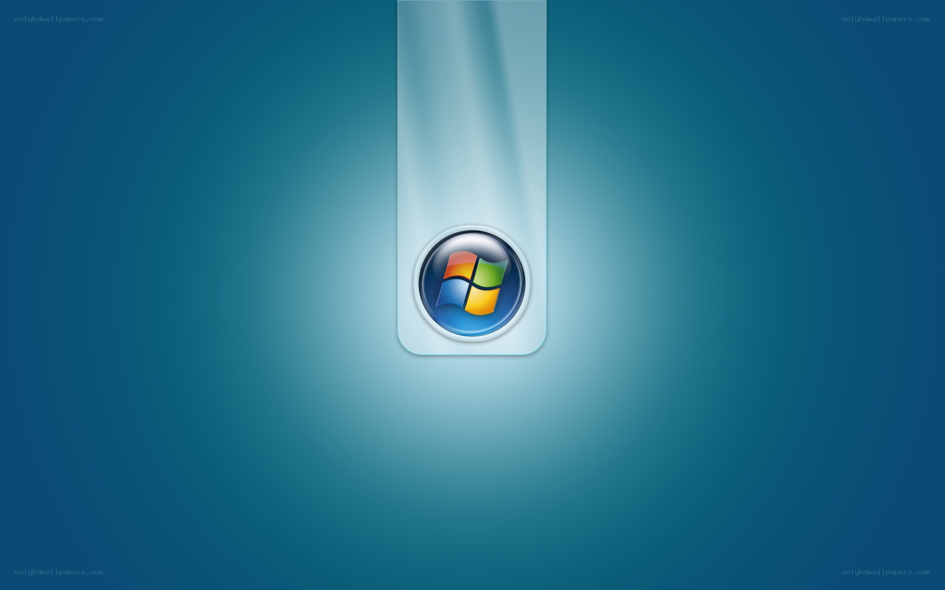 Windows logo on blue background