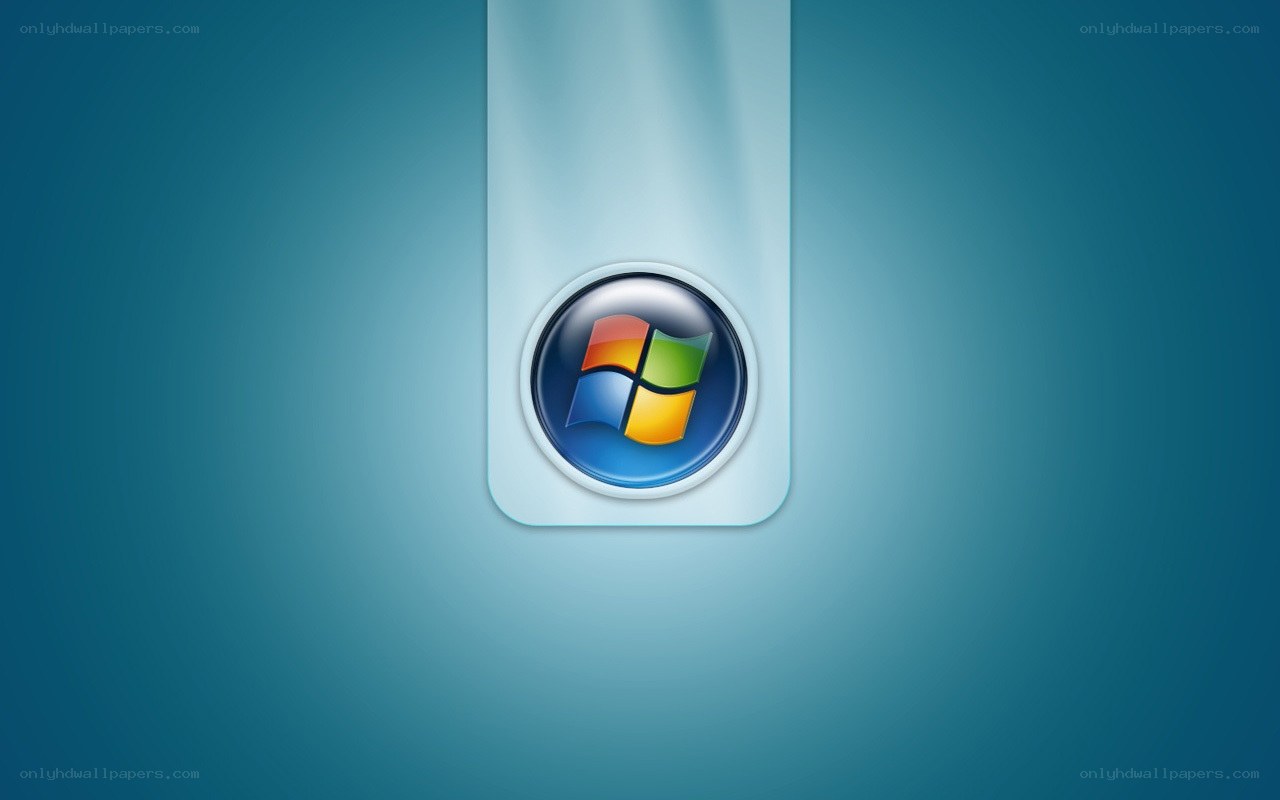 Windows logo on blue background