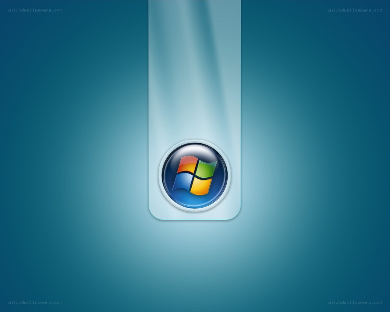 Windows logo on blue background