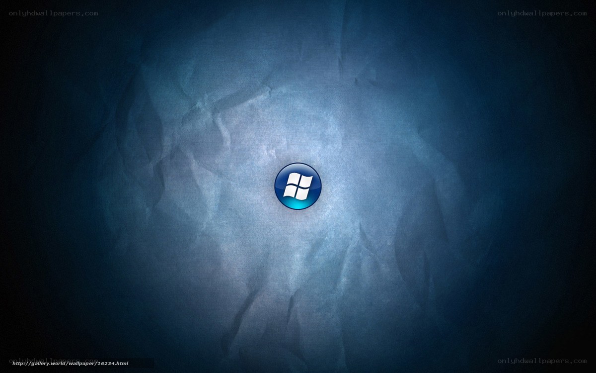 Windows logo on blue background