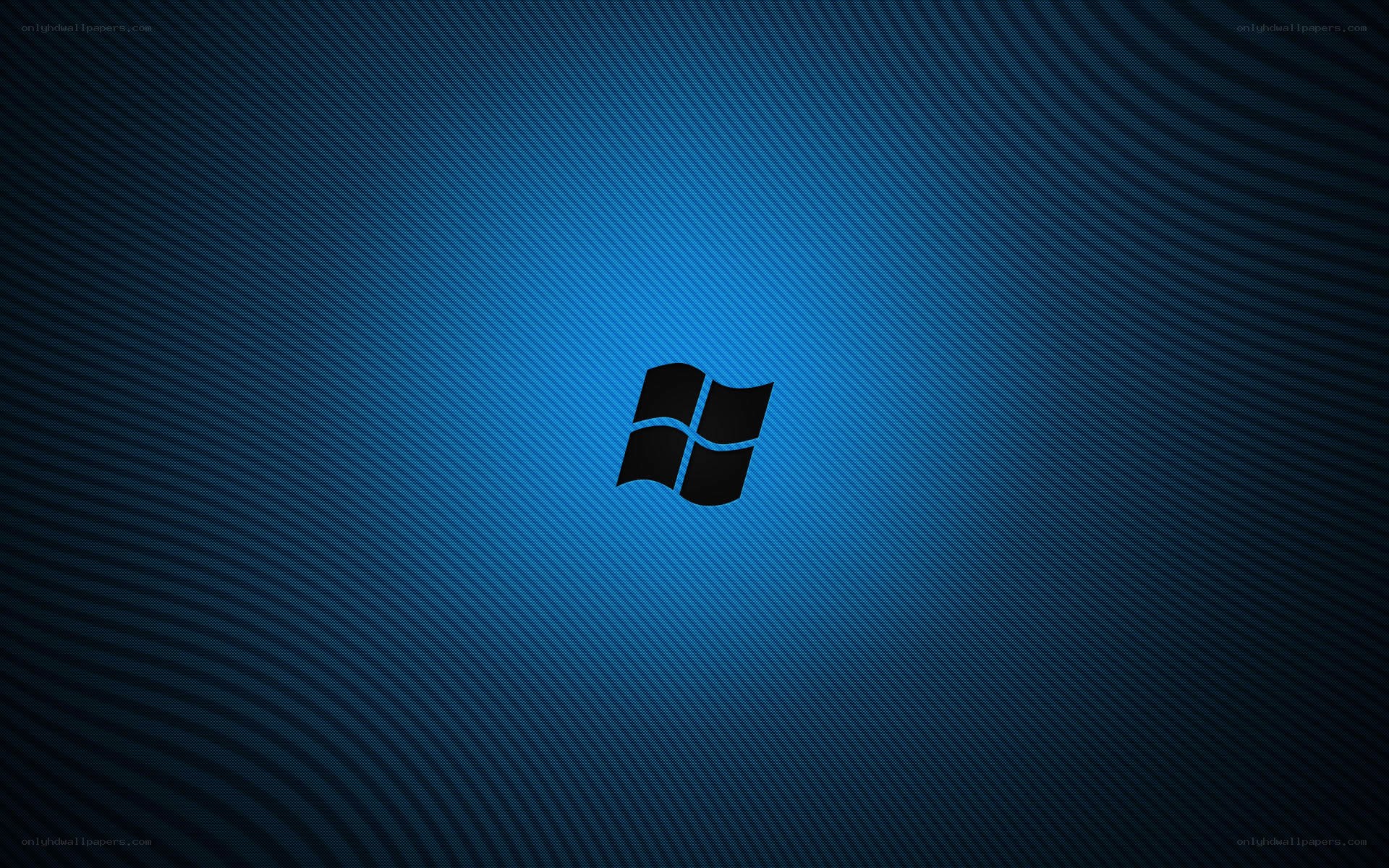 Windows logo on blue background