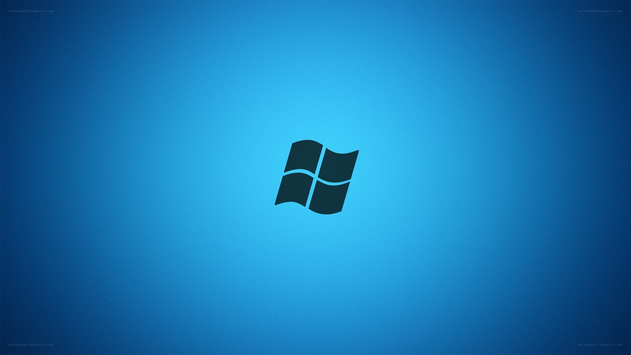 Windows logo on blue background