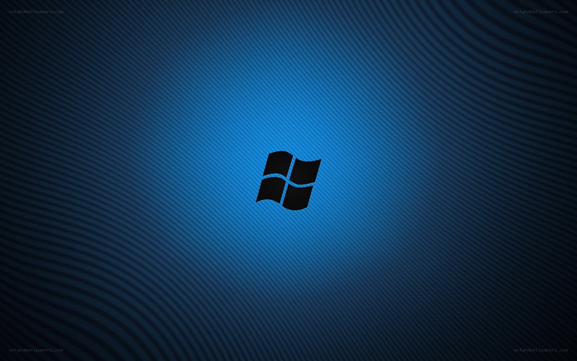 Windows logo on blue background