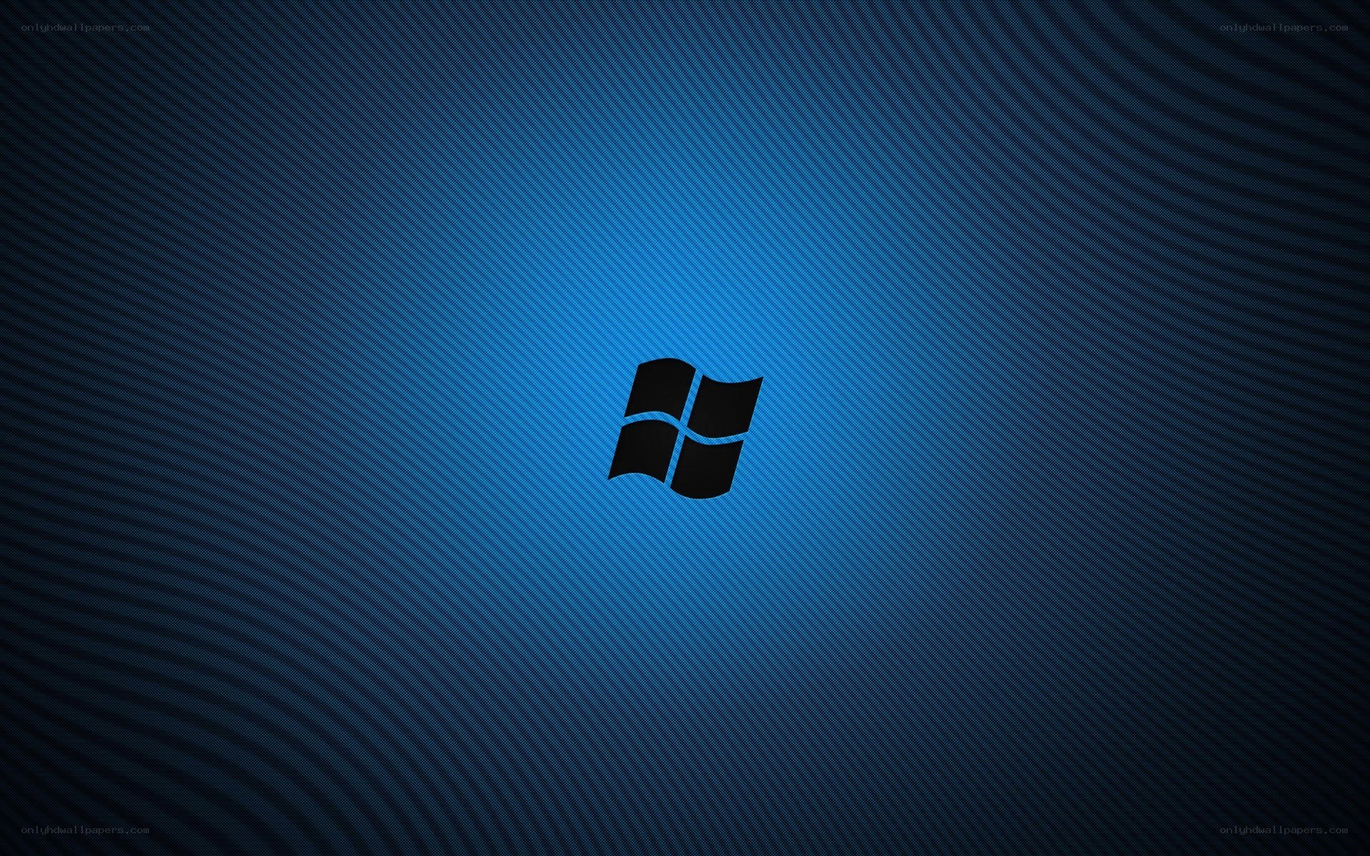 Windows logo on blue background