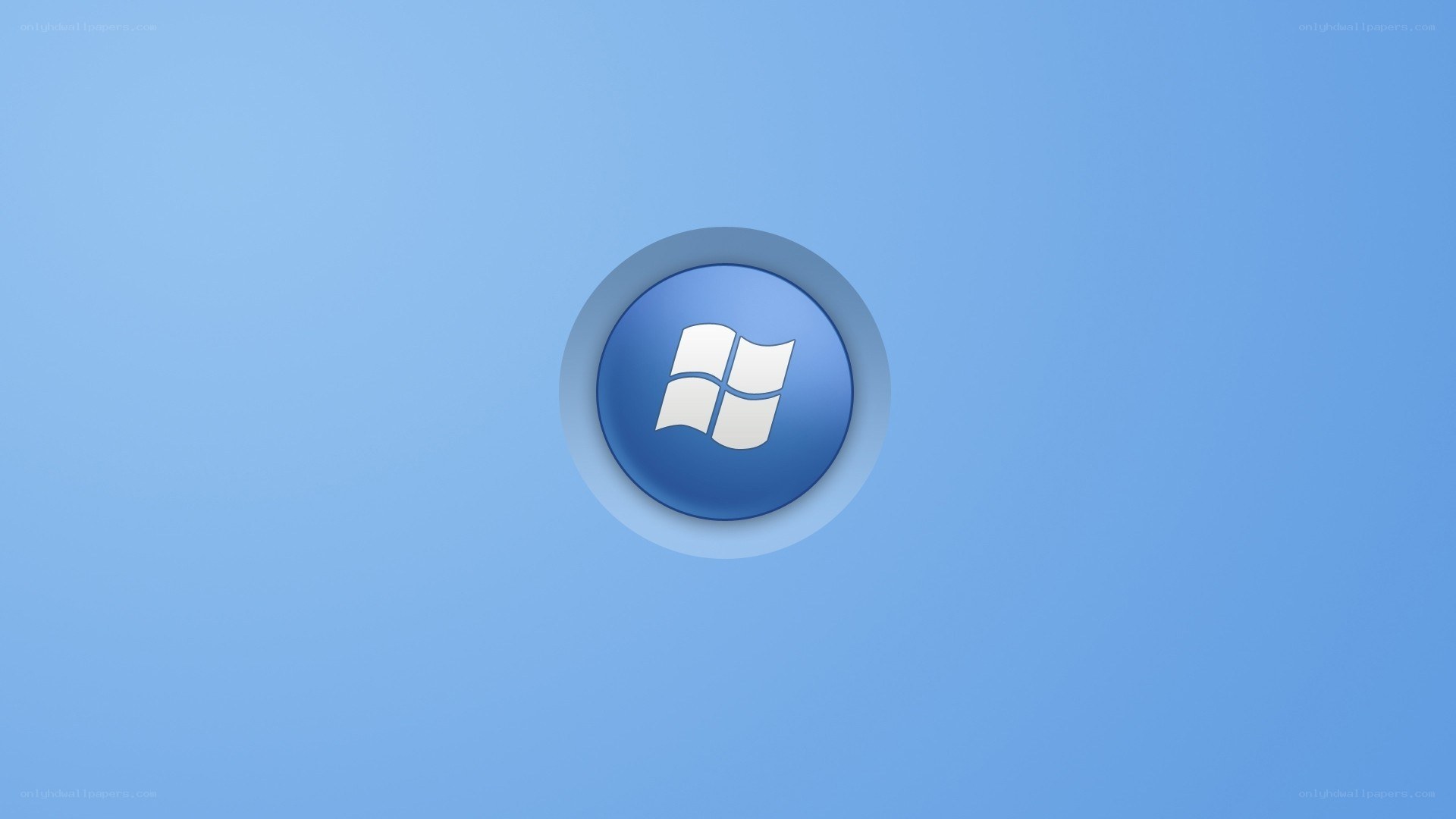 Windows logo on blue background