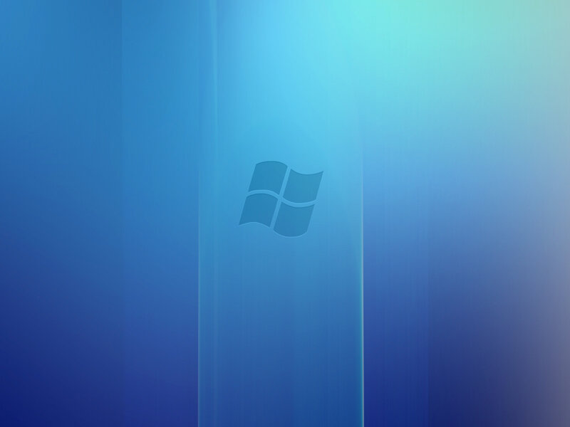 Windows logo on blue background