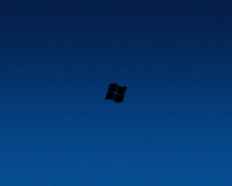 Windows logo on blue background