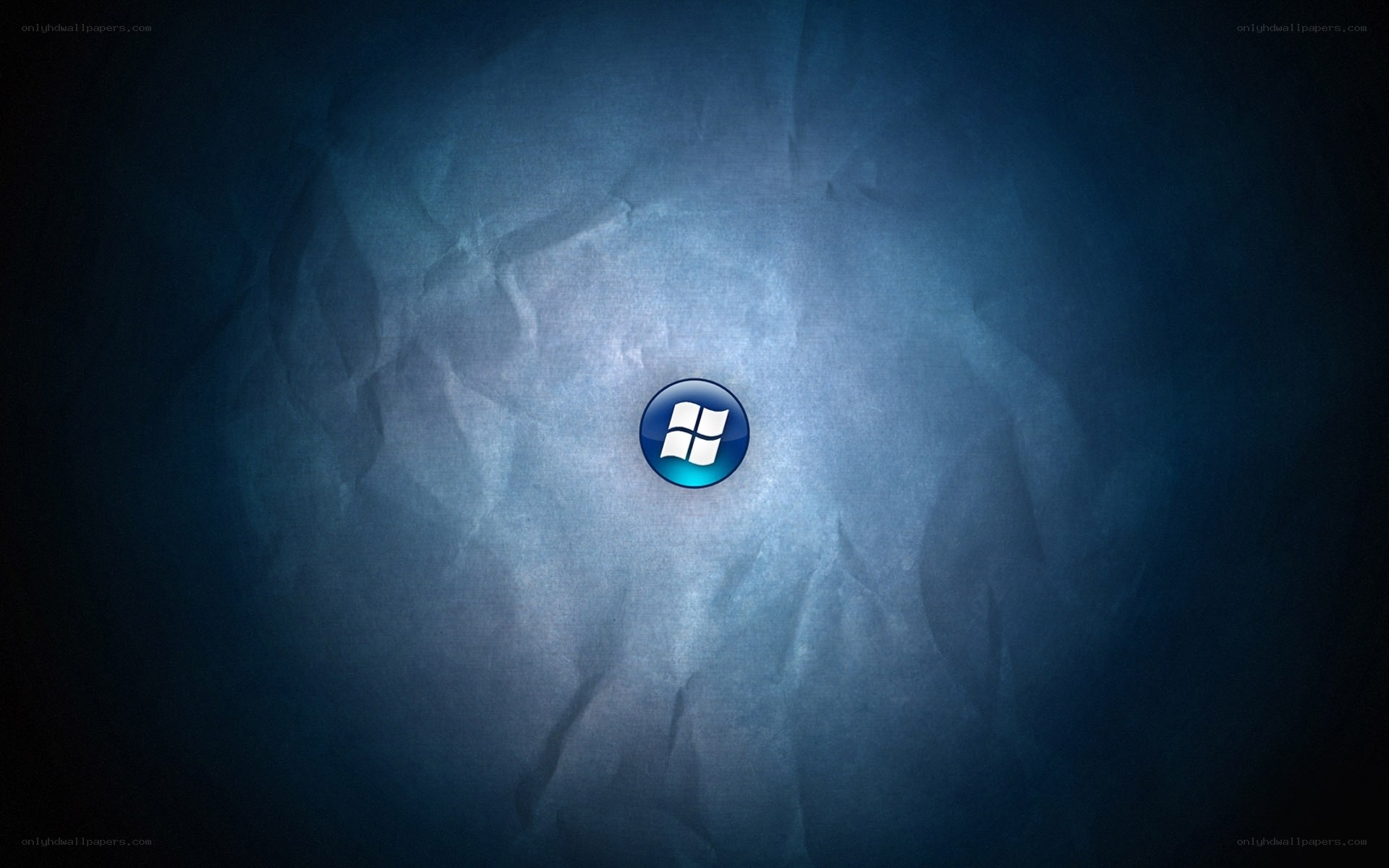 Windows logo on blue background