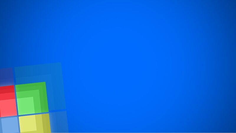 Windows logo on blue background