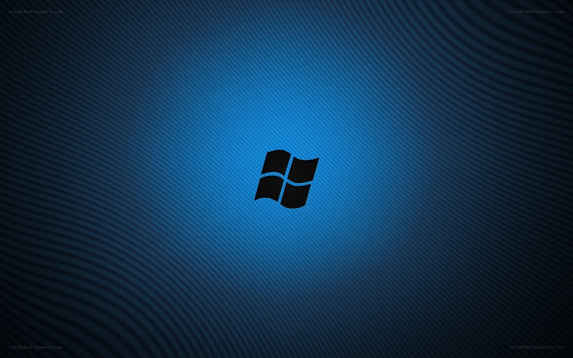 Windows logo on blue background