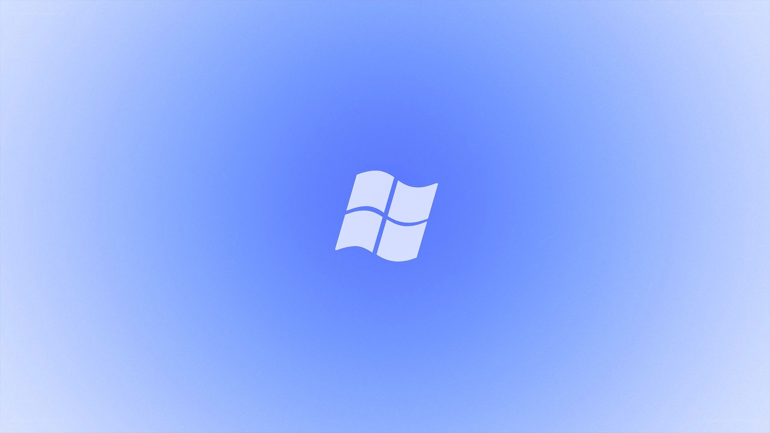 Windows logo on blue background