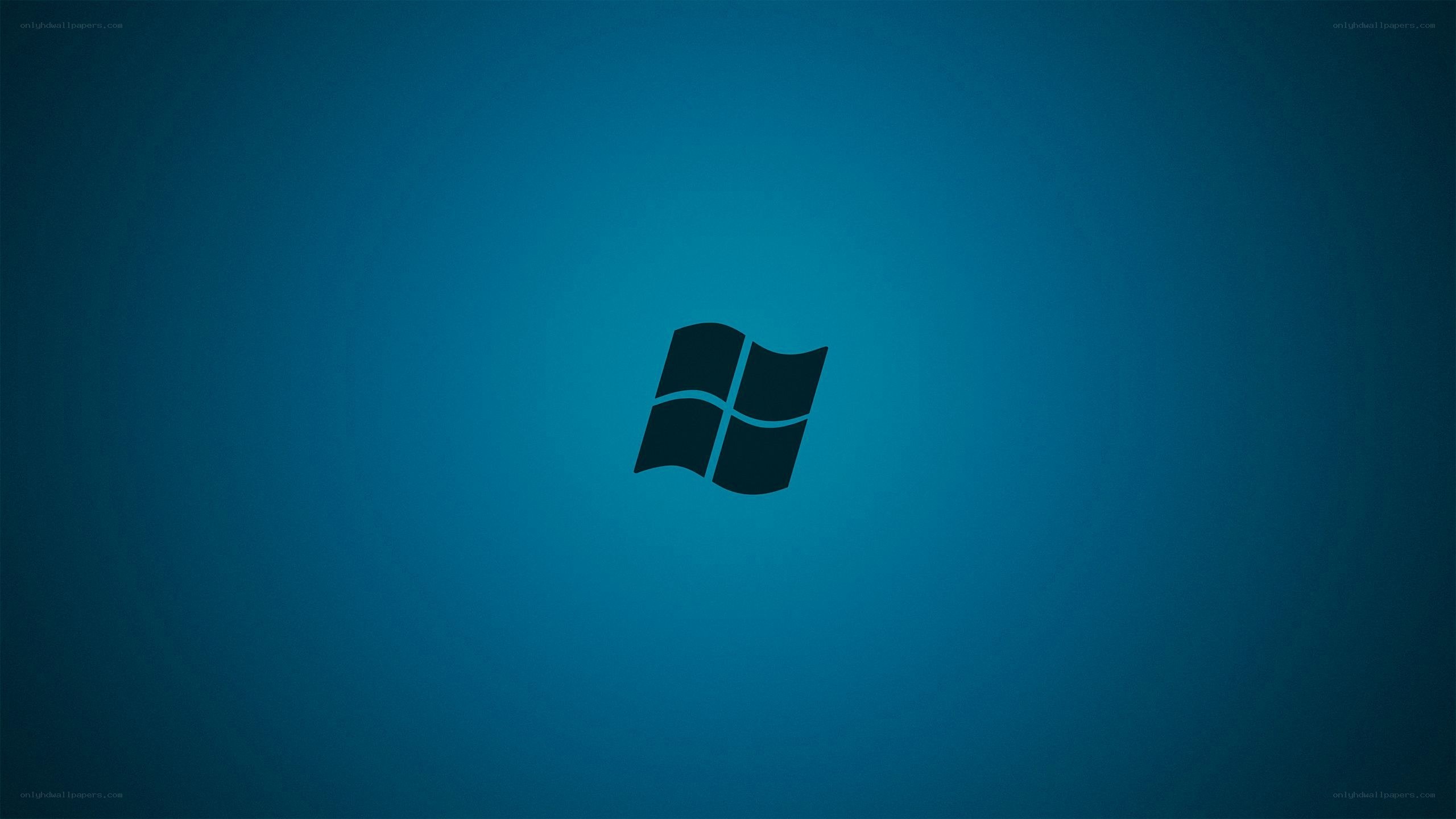 Windows logo on blue background