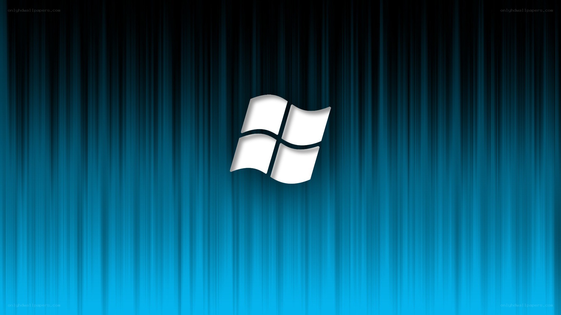 Windows logo on blue background