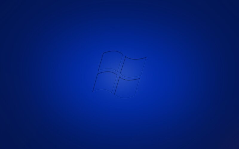 Windows logo on blue background
