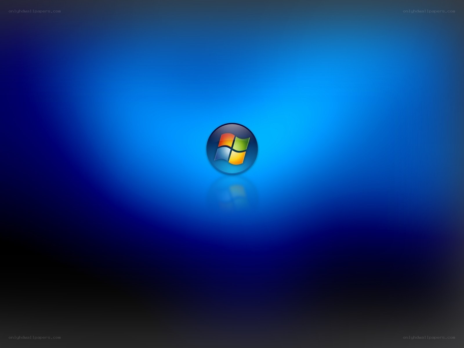 Windows logo on blue background