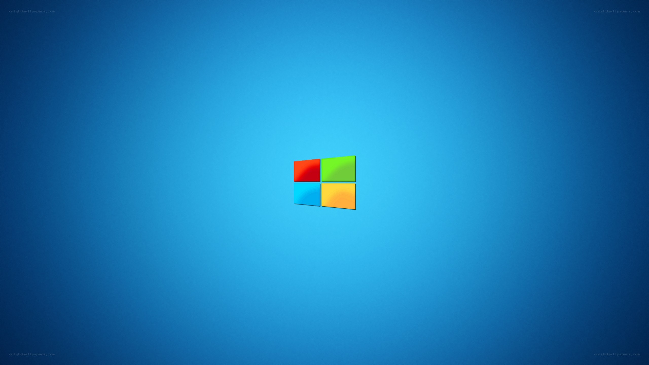 Windows logo on blue background