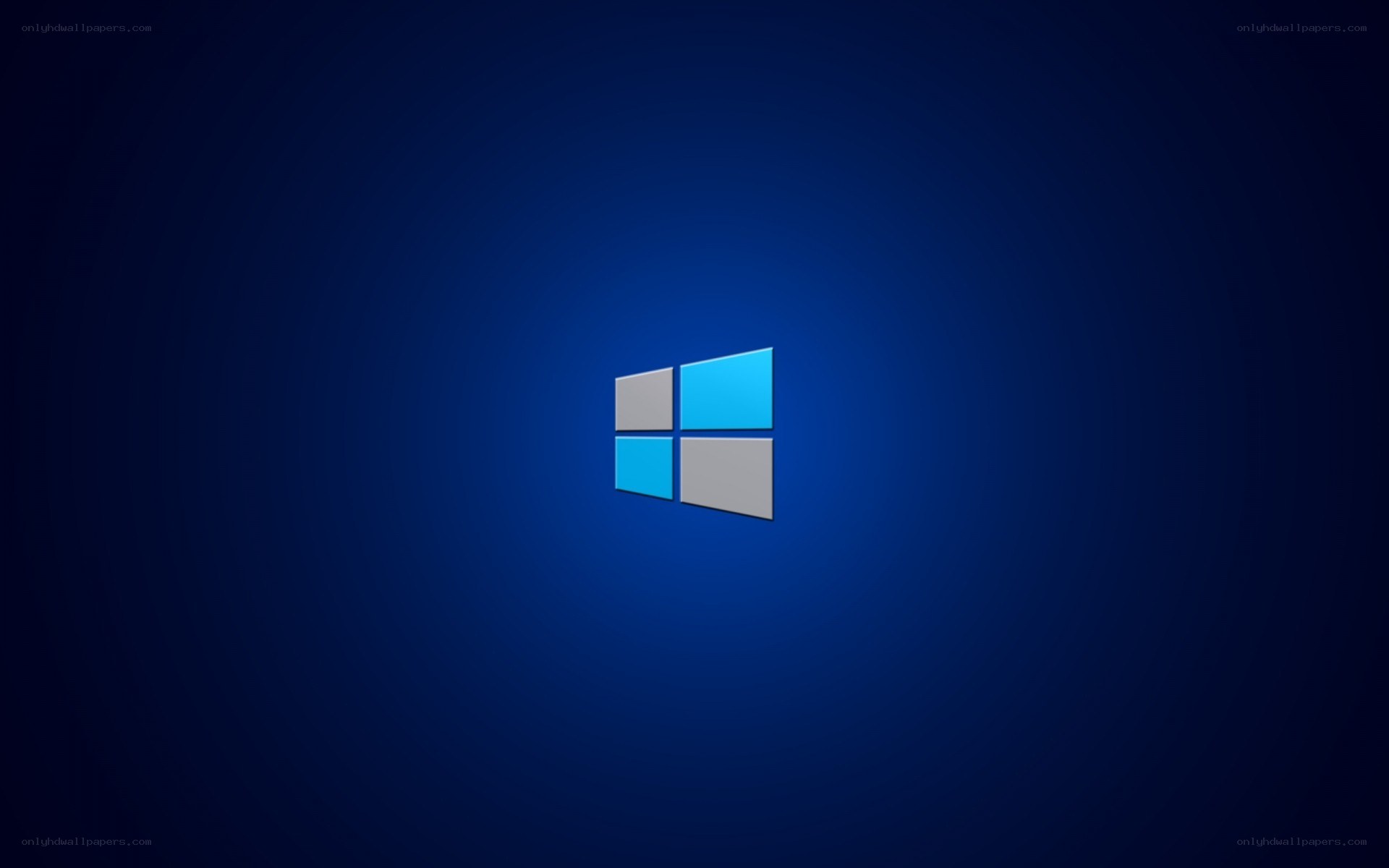 Windows logo on blue background