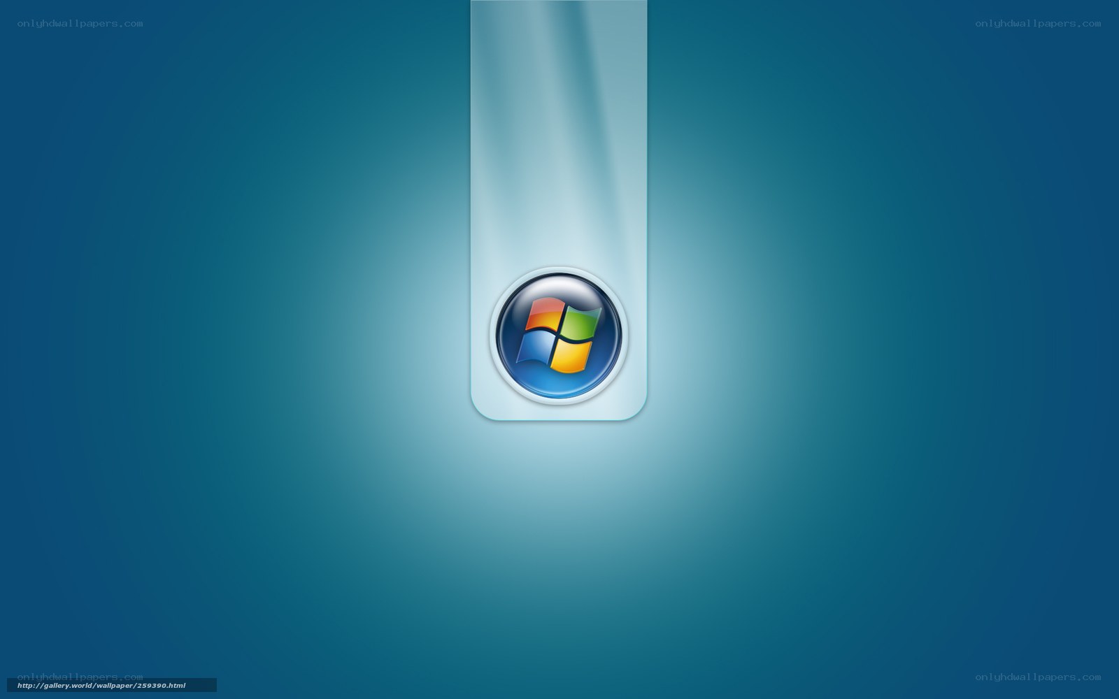 Windows logo on blue background