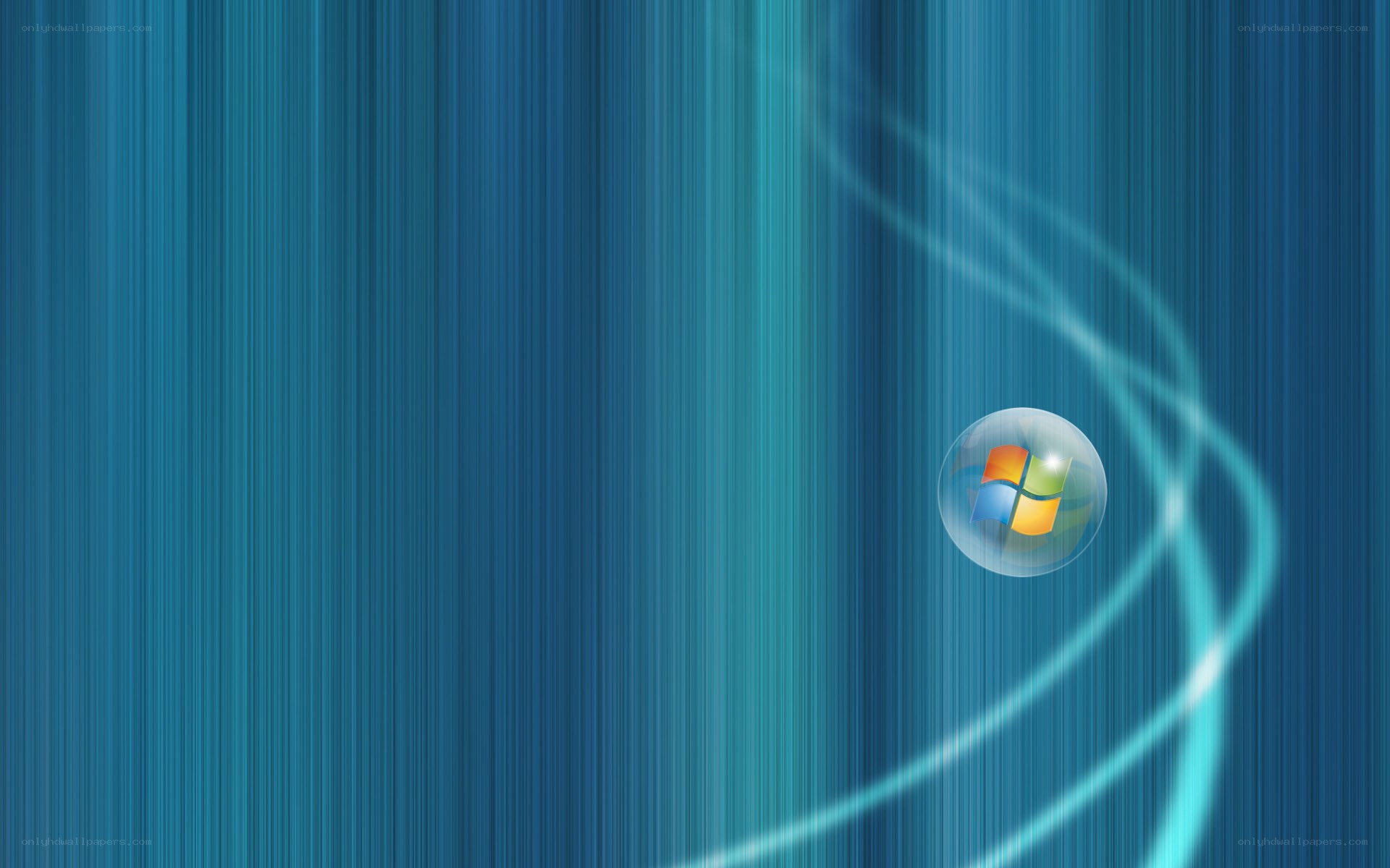 Windows logo on blue background