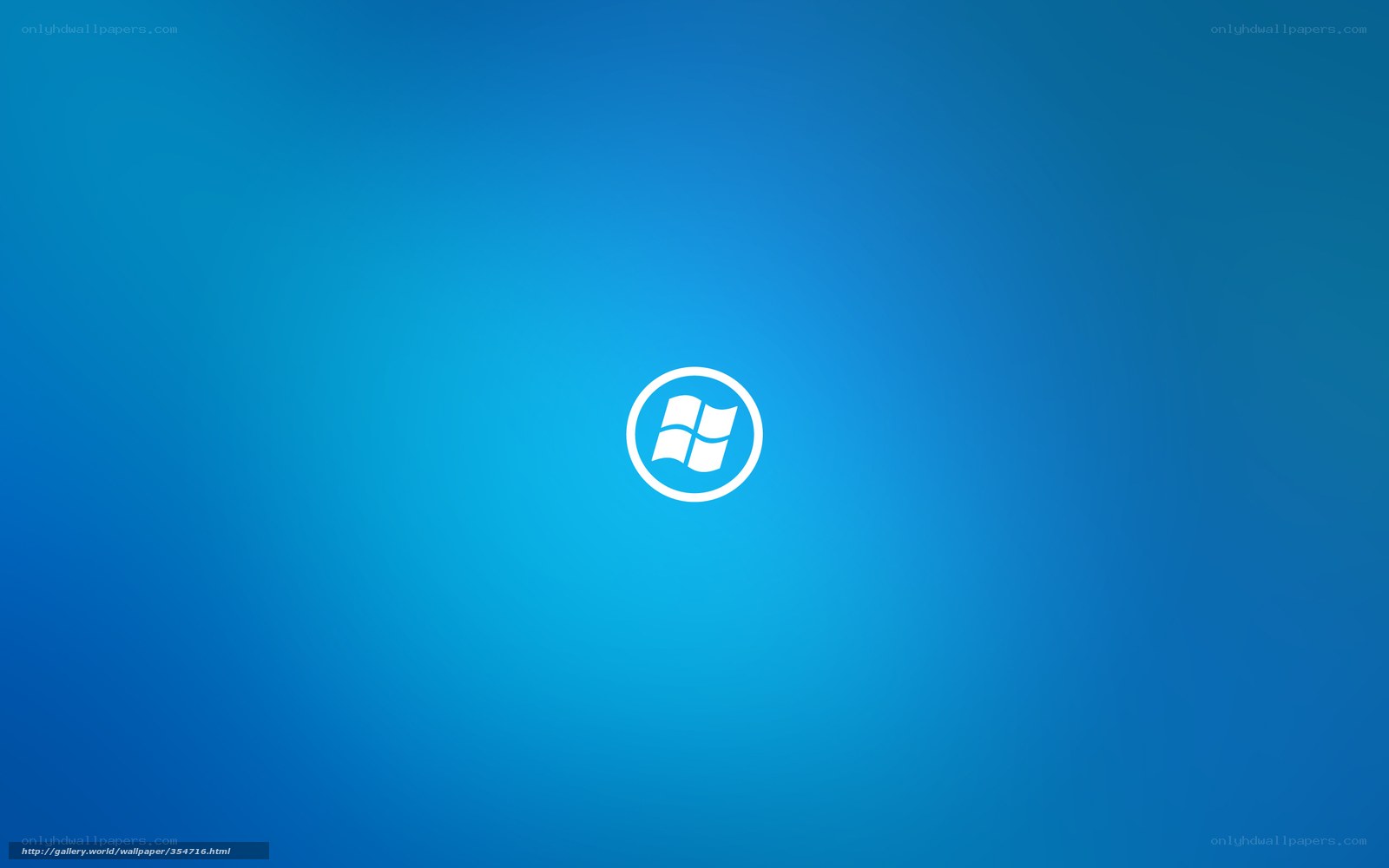 Windows logo on blue background