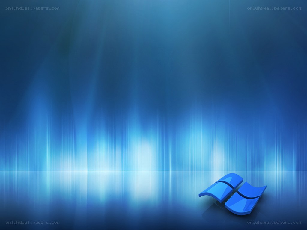 Windows logo on blue background