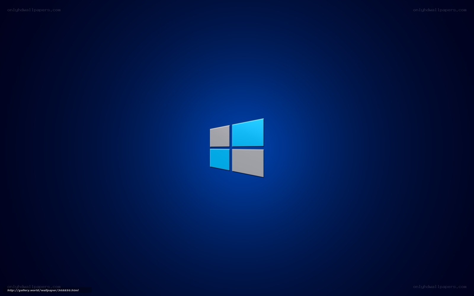 Windows logo on blue background