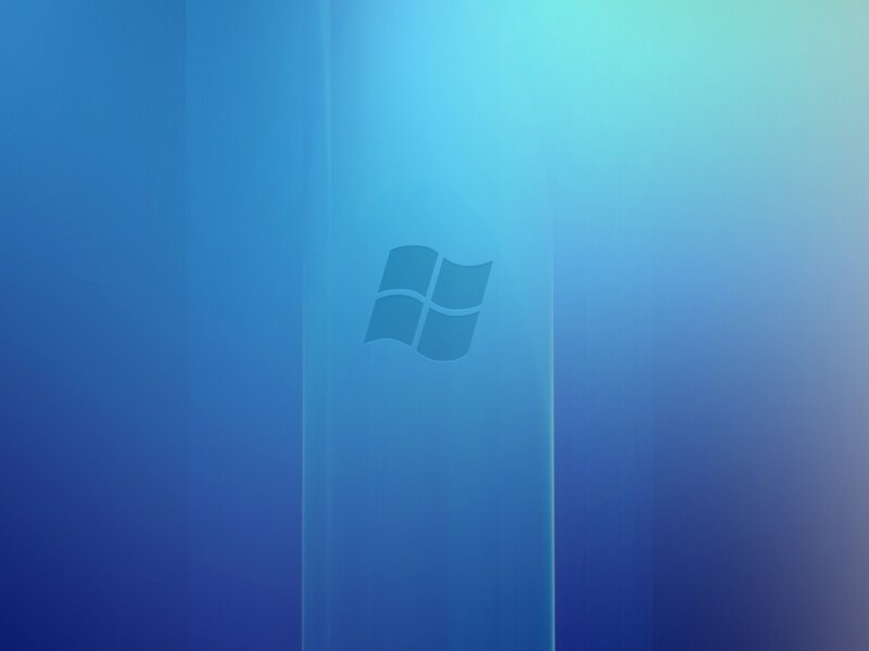 Windows logo on blue background