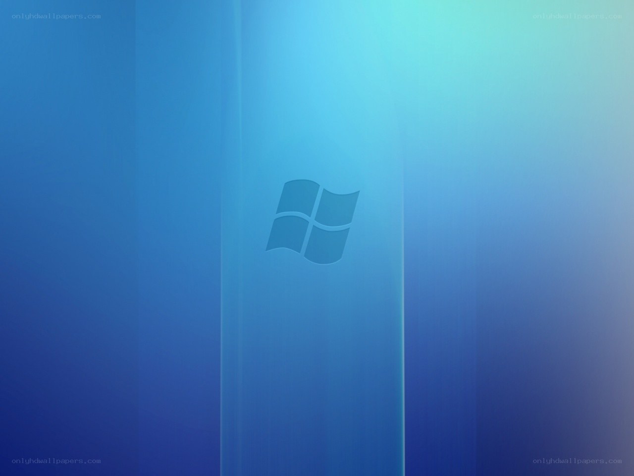 Windows logo on blue background