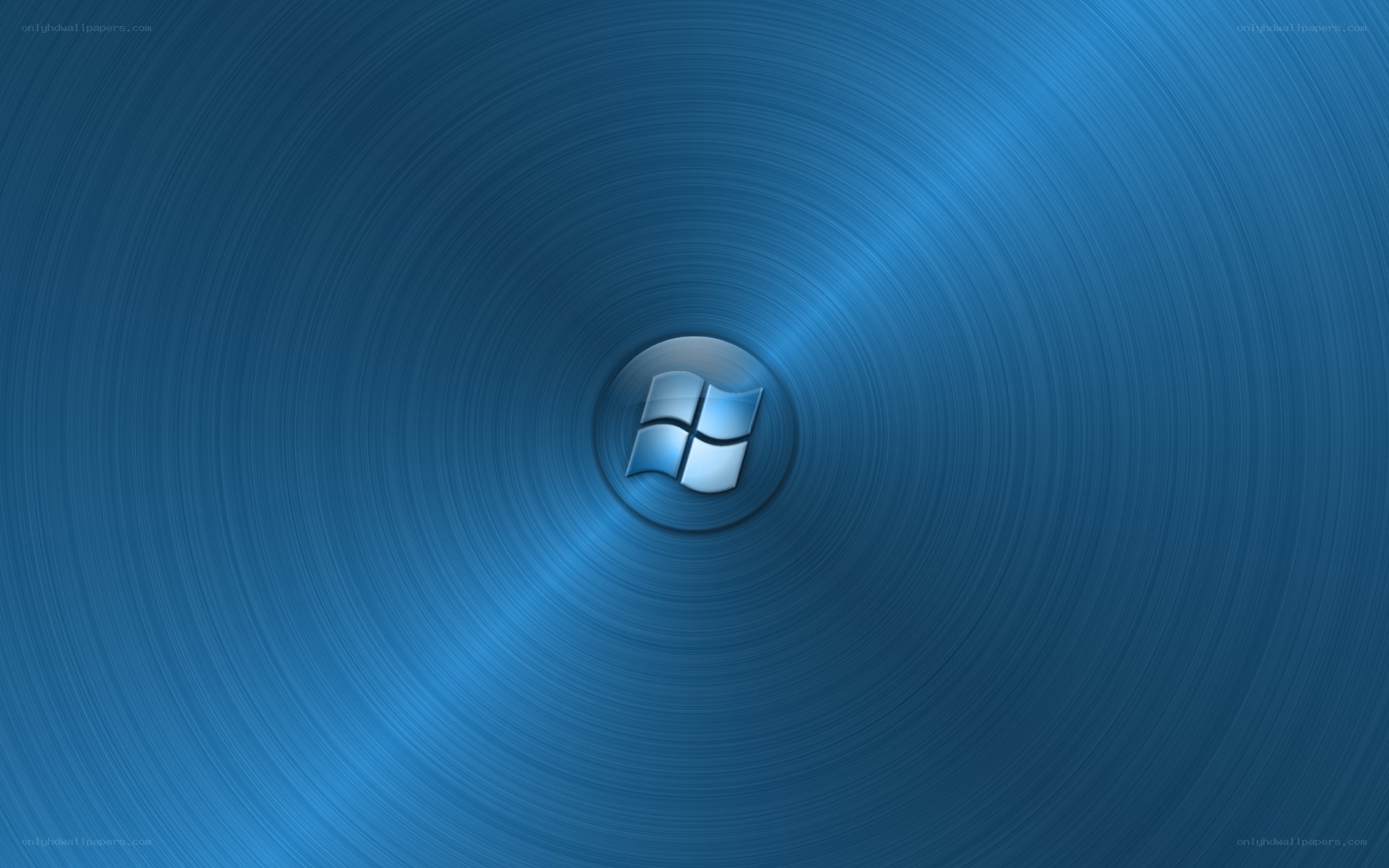 Windows logo on blue background