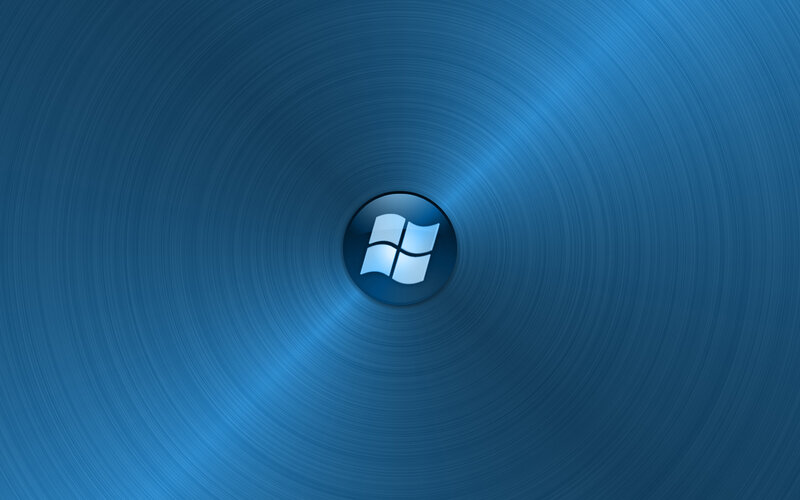 Windows logo on blue background