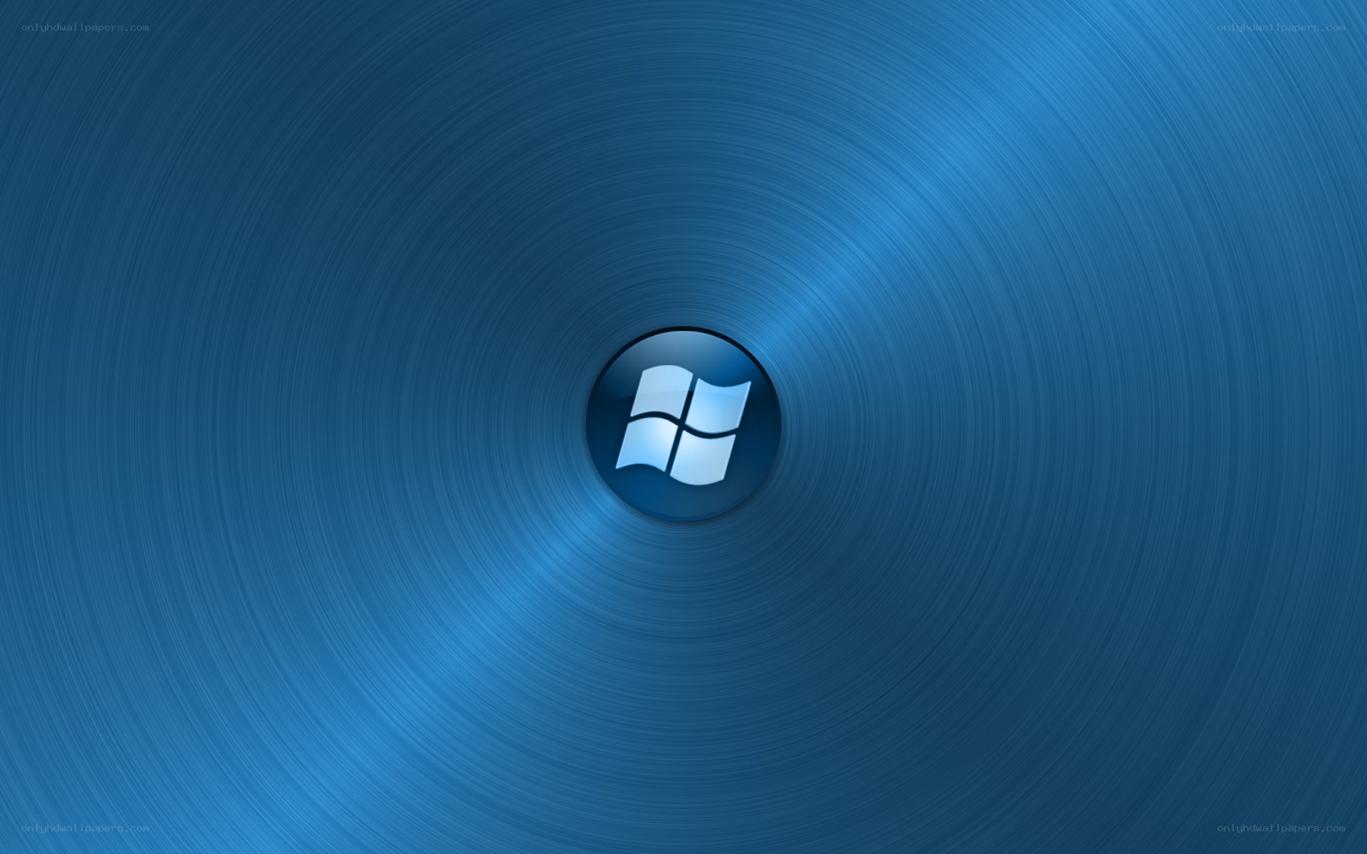 Windows logo on blue background