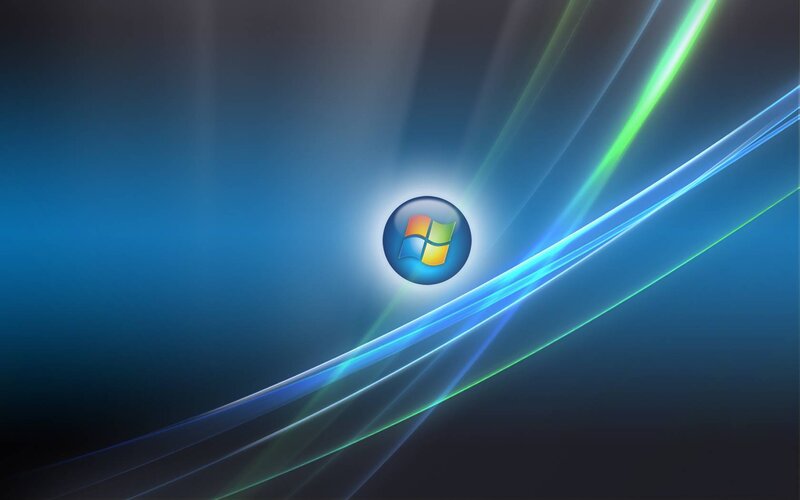 Windows Logo on Blue Background — Dynamic