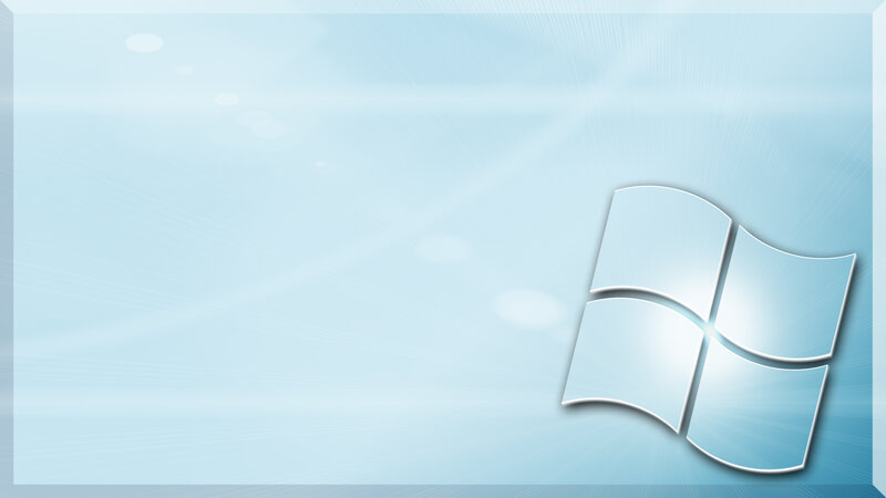 Windows Logo on Blue Background — Light Blue