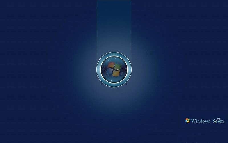 Windows Logo on Blue Background — Minimalist, Digital Art, Text, White