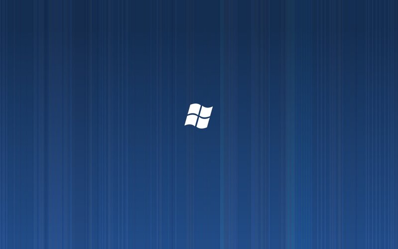 Windows Logo on Blue Background — Neutral, Digital Art