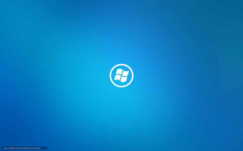 Windows Logo on Blue — Calm, Minimalist, Text