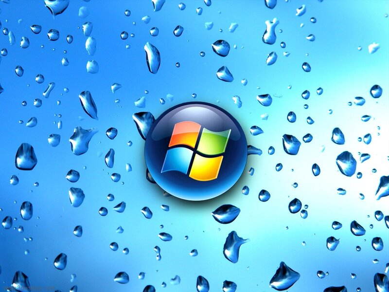 Windows Logo on Blue — Calm