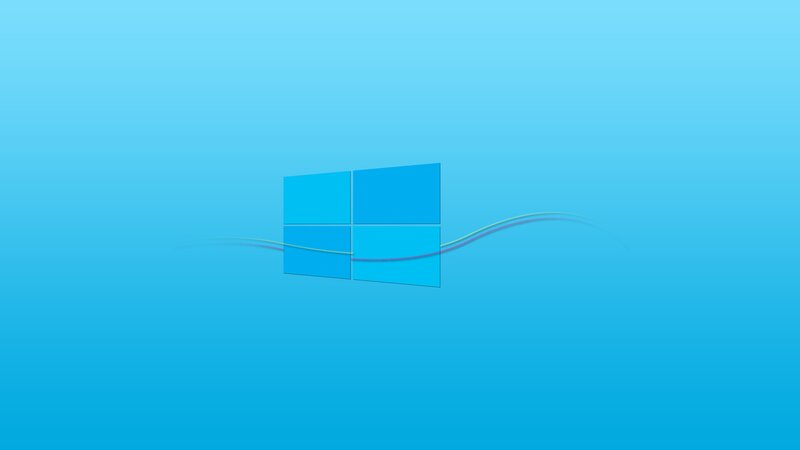 Windows Logo on Blue — Calm, Vector Art