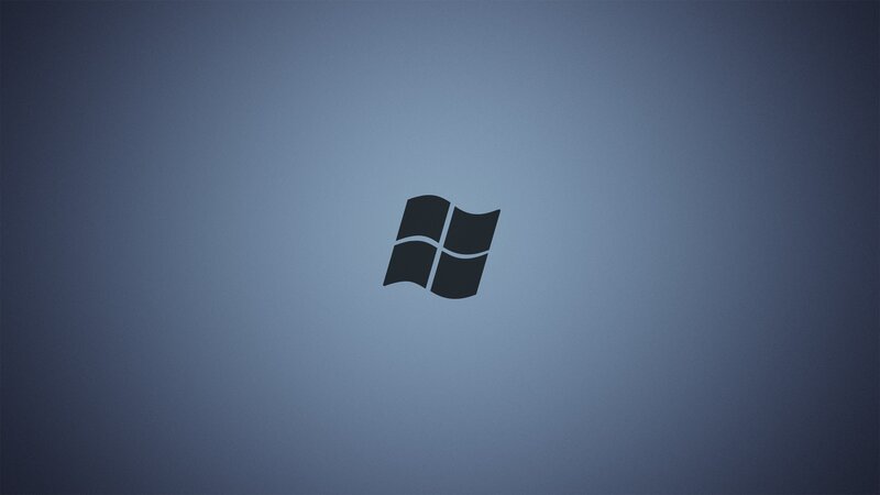 Windows Logo on Blue — Neutral, Minimalist