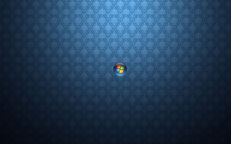 Windows logo on blue pattern