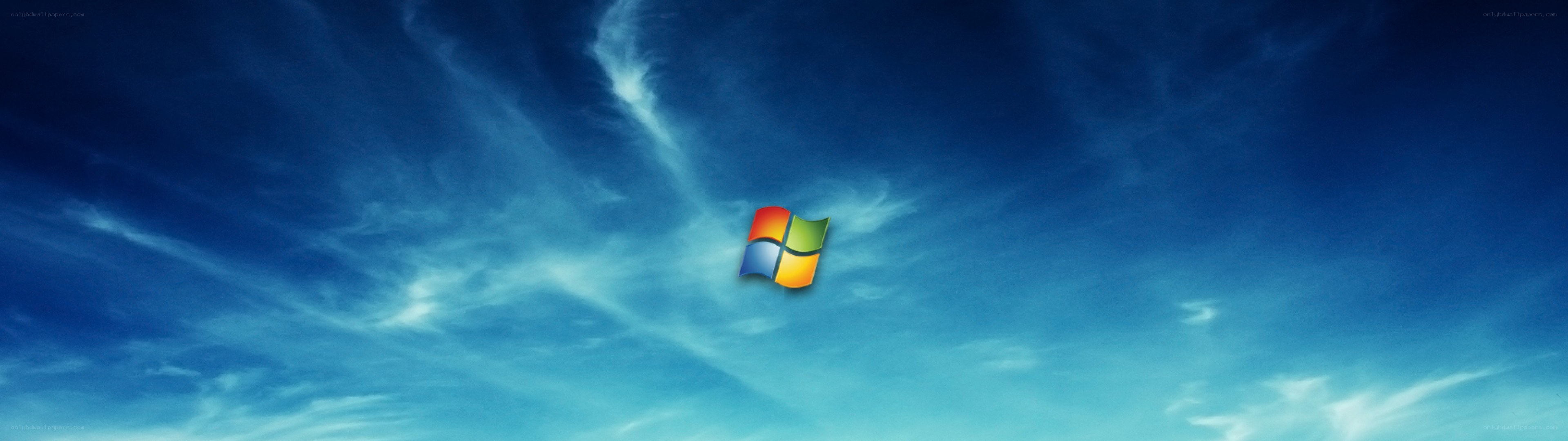 Windows logo on blue sky