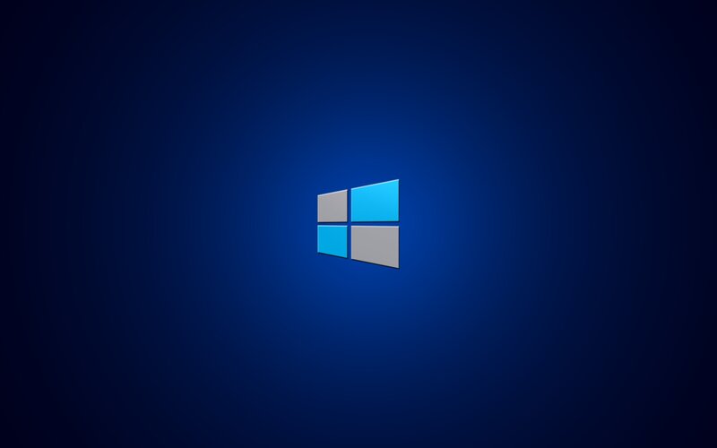 Windows Logo on Blue — Vector Art