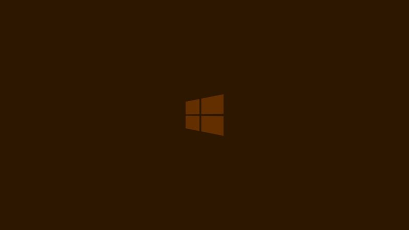 Windows Logo on Brown Background — Neutral, Minimalist