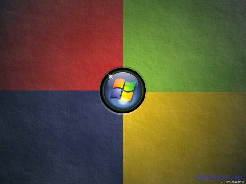 Windows Logo on Colored Background