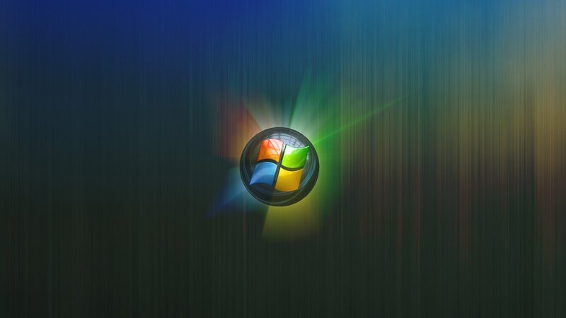 Windows logo on colorful background