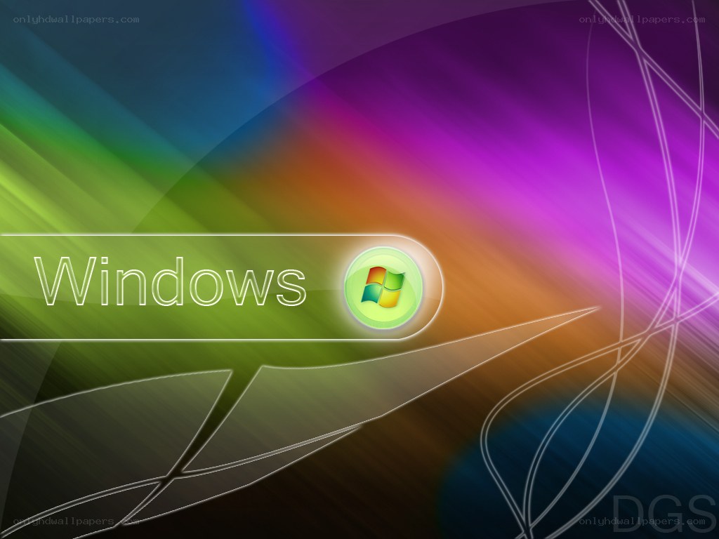 Windows logo on colorful background