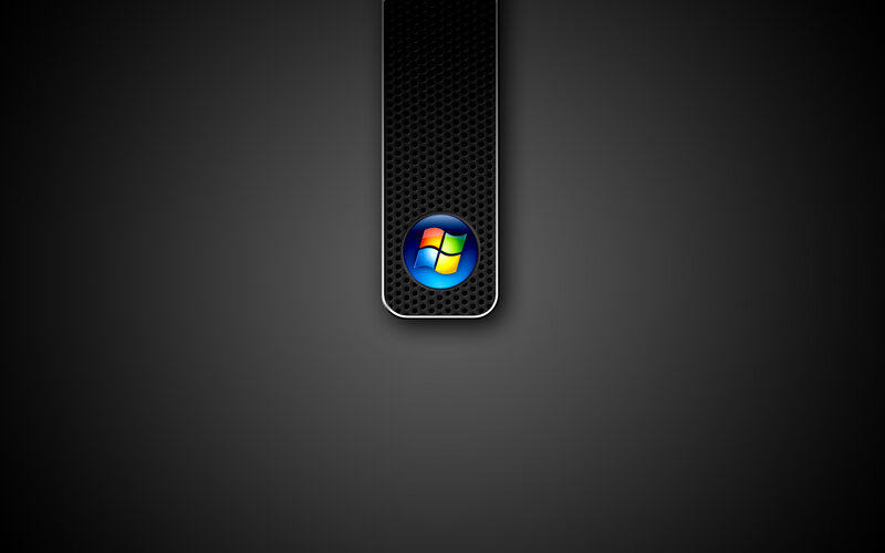 Windows logo on dark background