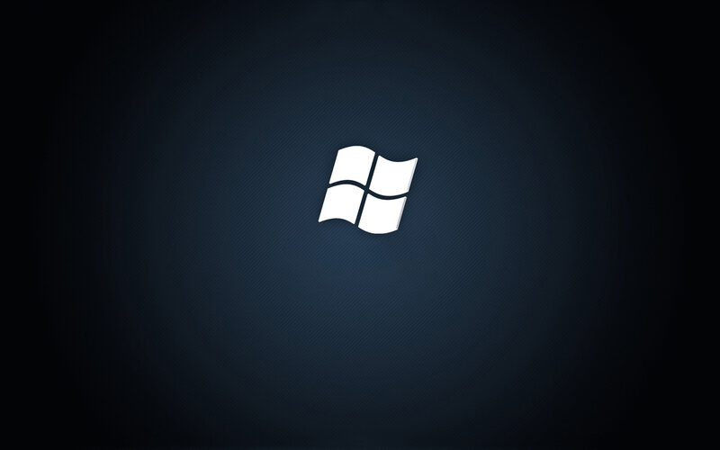 Windows logo on dark background